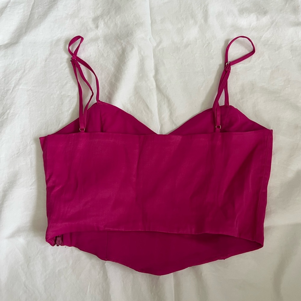 pink zara corset top size small - Picture 4 of 4